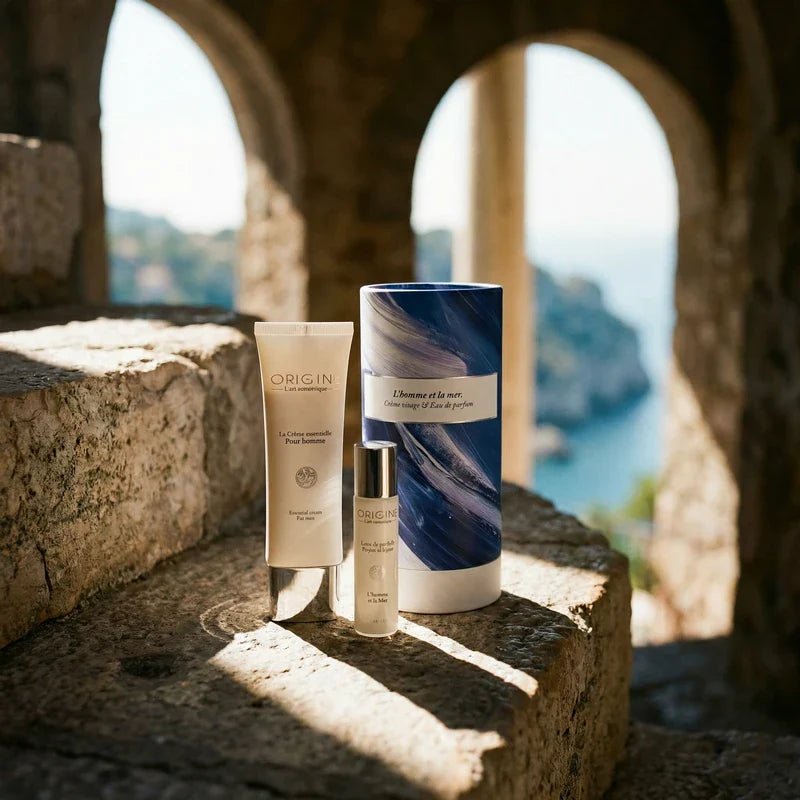 Coffret - L'Homme et la Mer - Eau de parfum &amp; Crème visage - Origine Cosmétiques Belgique Luxembourg