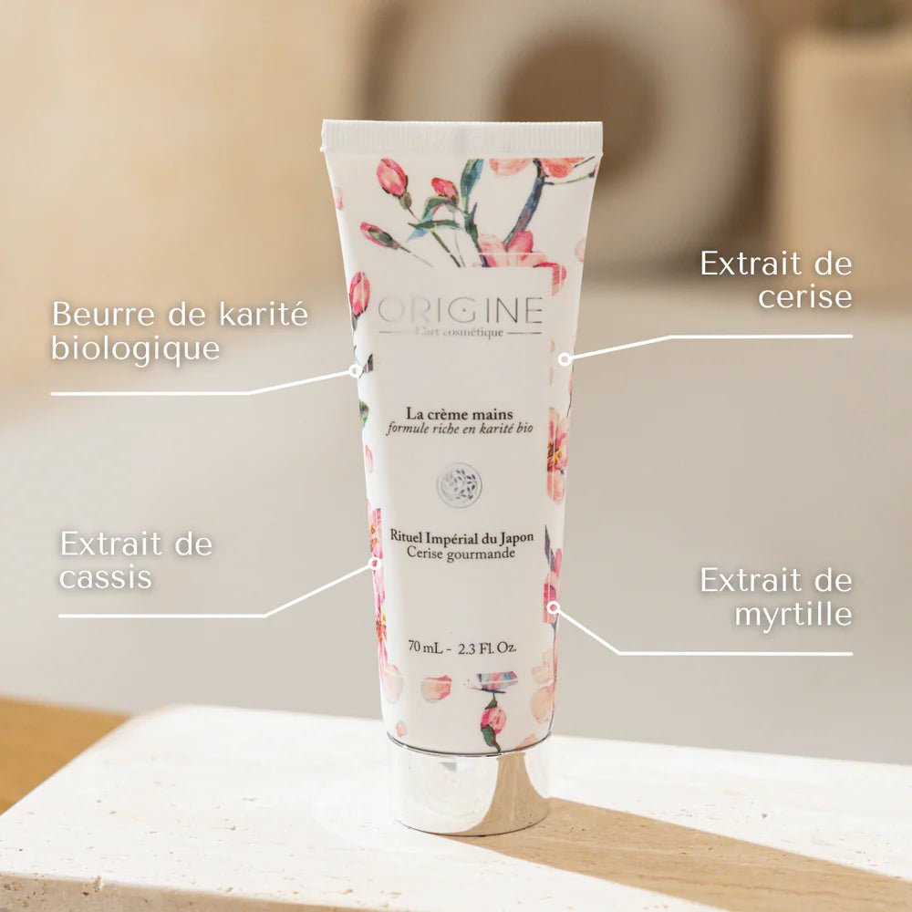 Crème Mains Cerise Gourmande - Origine Cosmétiques BeLux