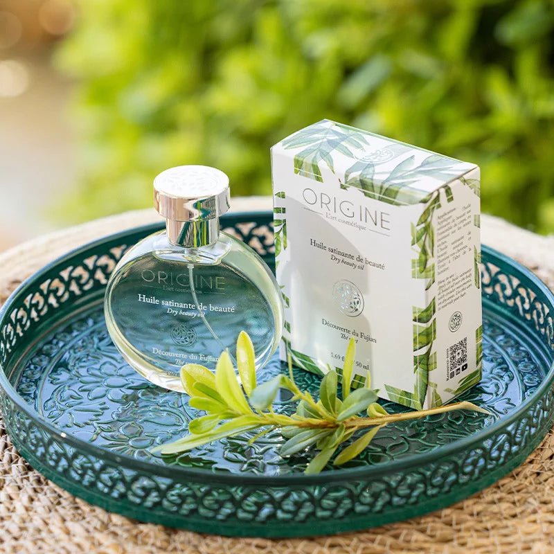 Huile satinante de beauté au Thé vert - Origine Cosmétiques BeLux