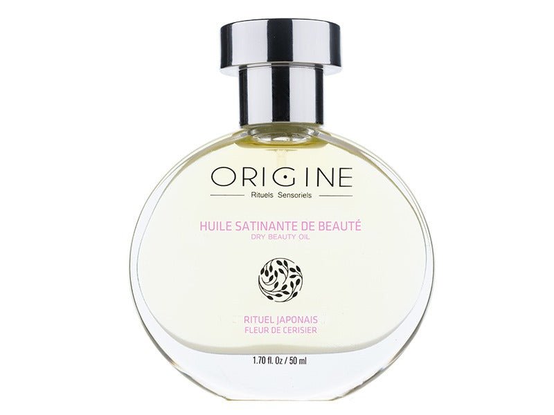 Huile satinante de beauté aux extraits de Fleurs de cerisier - Origine Cosmétiques BeLux