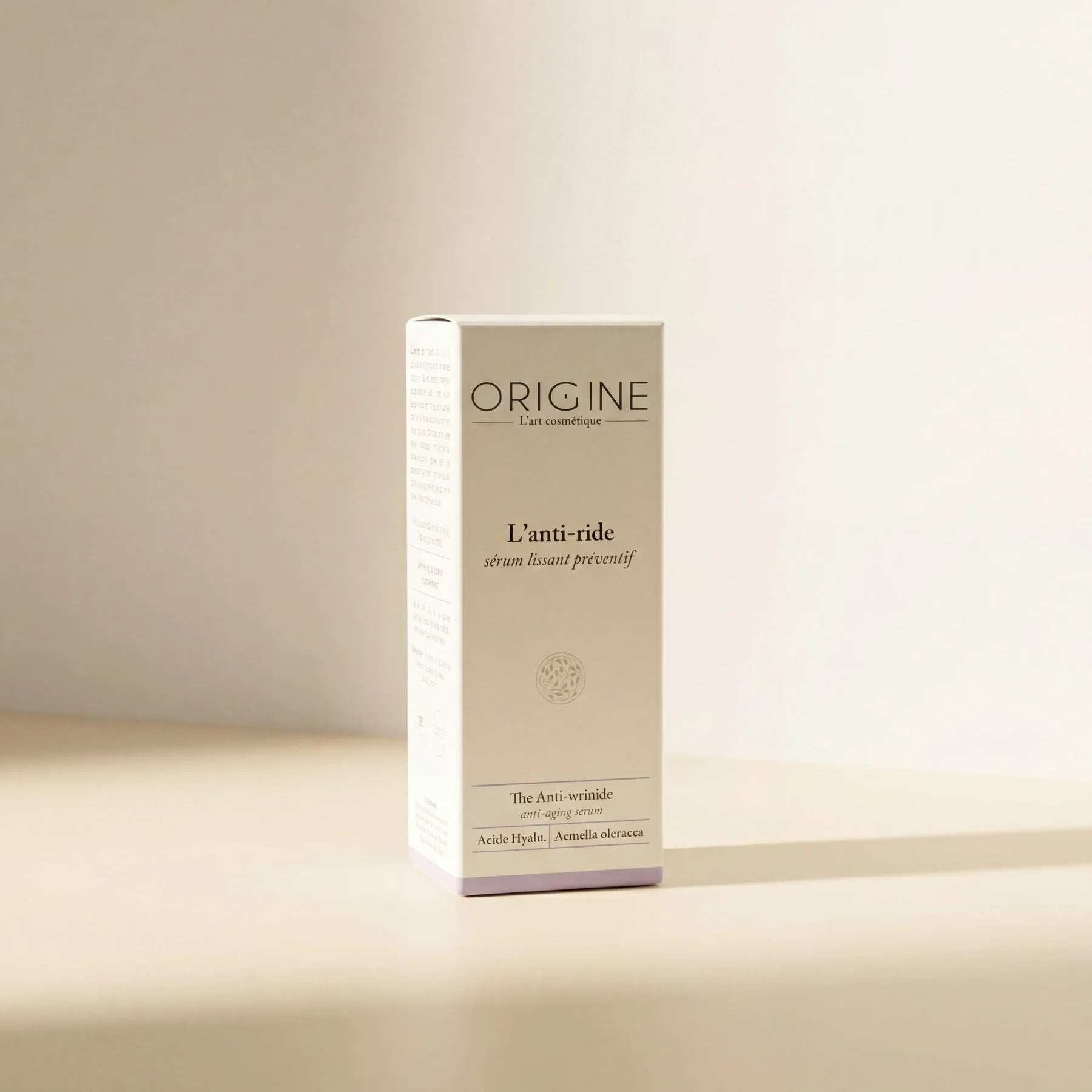 L’Anti-Ride - Sérum lissant préventif - Origine Cosmétiques Belgique Luxembourg
