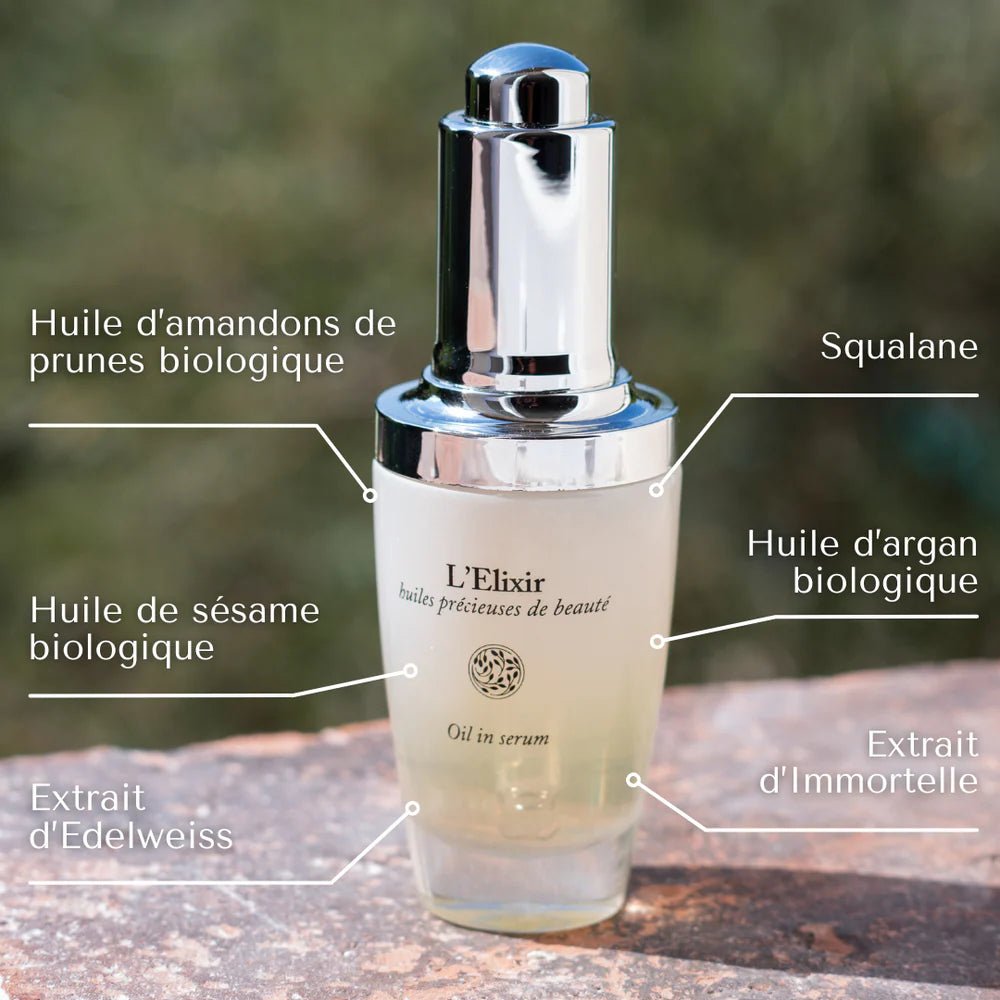 L&#39;Elixir - Huiles Précieuses de Beauté - Origine Cosmétiques Belgique Luxembourg