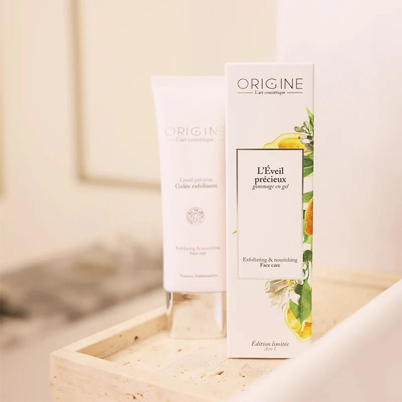 L'Eveil Précieux - Gommage en gel - Origine Cosmétiques Belgique Luxembourg