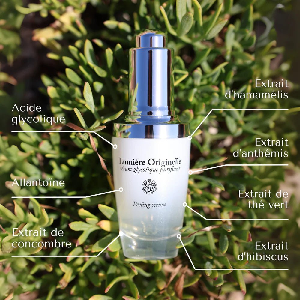 Lumière Originelle - Sérum glycolique Purifiant - Origine Cosmétiques Belgique Luxembourg