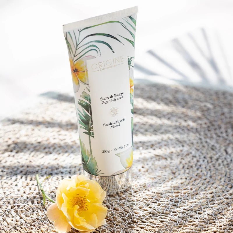 Sucre de lissage au Monoï de Tahiti - Origine Cosmétiques BeLux